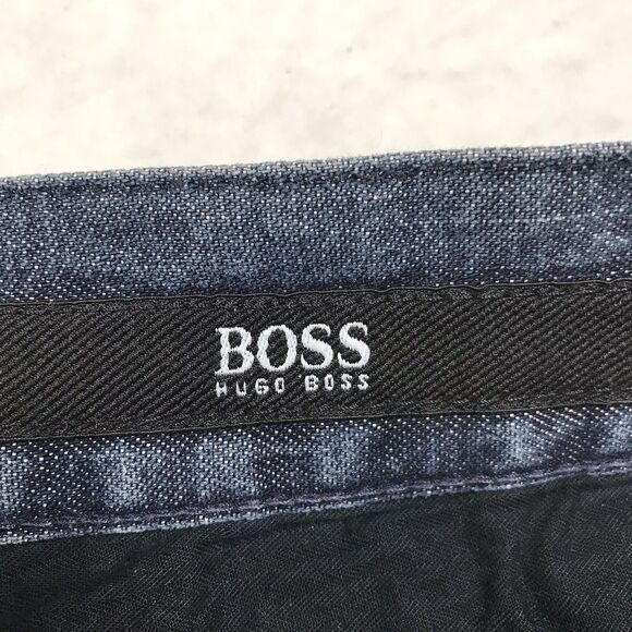 HUGO BOSS Select Alabama Jean Men 36x32 Relaxed Straight Dark Wash Italy - Picture 7 of 14